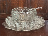 Glass Punch Bowl Set