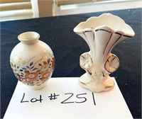 2 Mini Vintage Bud Vases