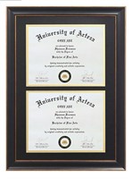 Core Art double diploma frame