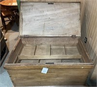 Wooden tool chest dovetailed corners