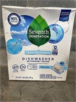 Seventh generation dishwasher detergent packs