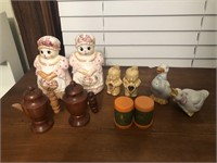 Vintage lot of salt and pepper shakers