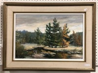 EDNA HENDERSON "RUSTY PINES" PAINTING