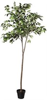 Amazon Basics Artificial Ficus Tree Fake Plant wit