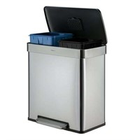 Qualiazero 16 Gallon Trash Can  8 Gallon Dual Comp