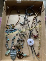 Tray of fashion jewelry western and southwest