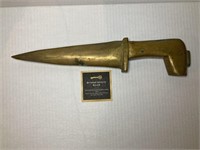 Heavy, Solid Brass Dagger