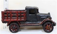 Black/red cast iron truck
