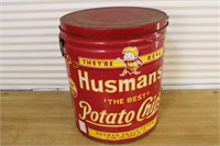 Vintage potato chip can
