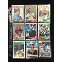 9 1970's-80's Baseball Stars/rookies