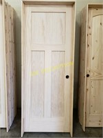 30" left hand 3 panel pine interior door