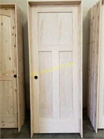 30" right hand 3 panel pine interior door