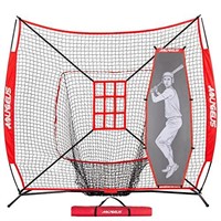 AOLIGEIJS 7'X7' Baseball Softball Practice Net,Pit