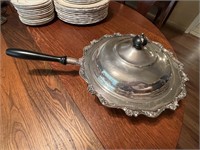 Beautiful Vintage Silverplate Chafing Dish