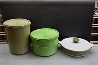 3 Tupperware Containers and more