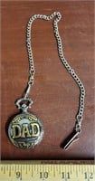 DAD Pocket Watch with Chain