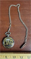 DAD Pocket Watch with Chain