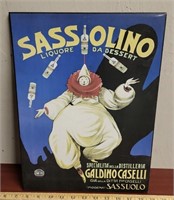 Sassolino Liquore Tin Sign