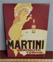 Martini Vermouth Torino Tin Sign