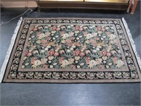 VERY HIGH END TIGHTLY STITCHED RUG 9.5 FT  X 6 FT