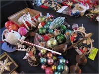 Assorted Vintage & Hand Made Christmas Ornaments