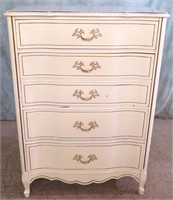 FRENCH STYLE PROVINCIAL CHEST OF DRAWERS