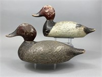 2 Evans Redhead Drake Duck Decoys