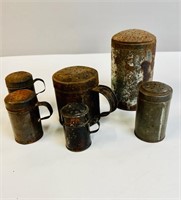 VINTAGE TIN SHAKERS