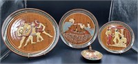 4 Greece Decorative Plates