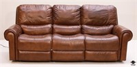 Star Furniture Leather Touch Reclining Sofa