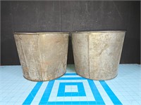 Vtg sap buckets set of 2