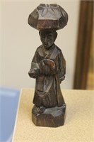 Oriental wooden figure