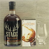 Stagg Barrel Proof Bourbon & Glencairn Glass