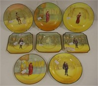 Royal Doulton Shakespeare series 8 side plates
