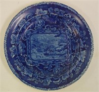 Antique blue & white plate - "London Views"