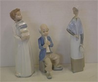 Three assorted figurines