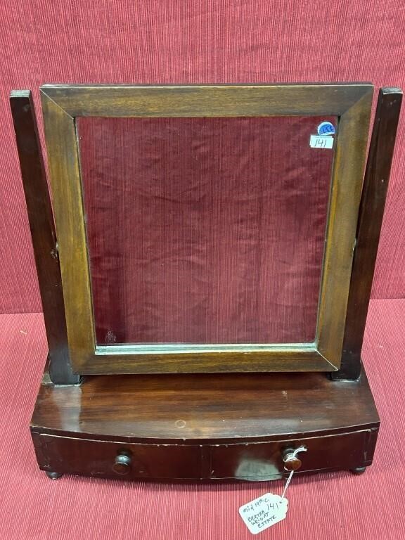 Mahogany shaving mirror purchased from the Bertha