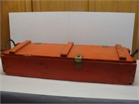 Orange Painted Ammo Crate