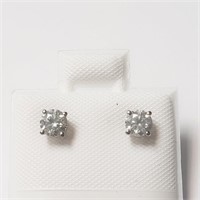 Certfied14K  Diamond (0.5Ct,Si1-2,G-H) Earrings