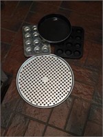 Lot of bakeware including spring form pans,