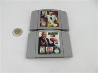 2 jeux Nintendo 64 de Football