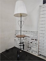 Metal & Wood 65" h Floor Lamp