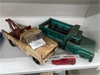Pressed steel toy trucks - for parts tonka structo