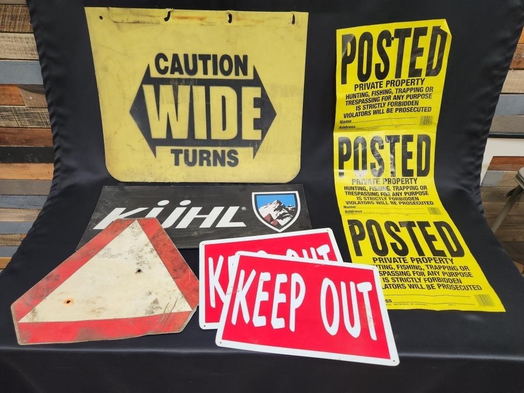 ASSORTMENT OF SIGNS