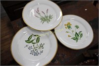 FLORAL DECORATED PLATES
