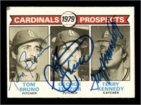 Terry Kennedy, George Frazier & Tom  Autographed