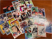 LOT of Autographed Sports Trading Cards