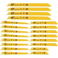 20-Piece Reciprocating Saw Blades, Bi-Metal Set