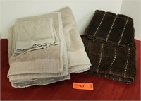 Gray and Brown Bathroom Towels