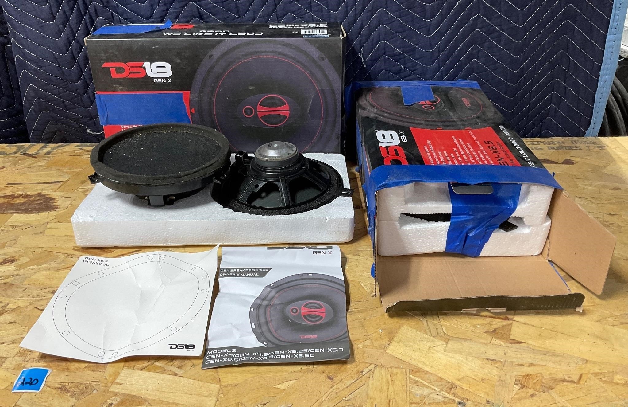 Two Sets DS18 Gen X 6.5” Car Speakers
